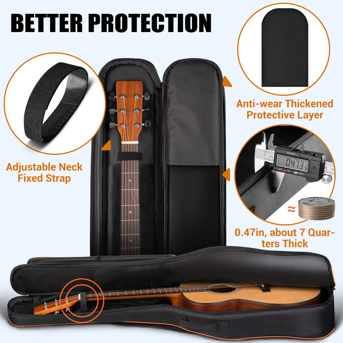 44 Inch Guitar Bag with Adjustable Shoulder Strap P999990