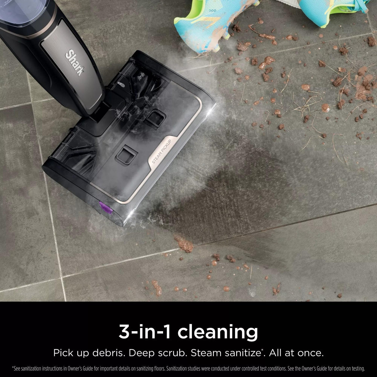 3-in-1 Lightweight Steam Mop Steam Cleaner P589744