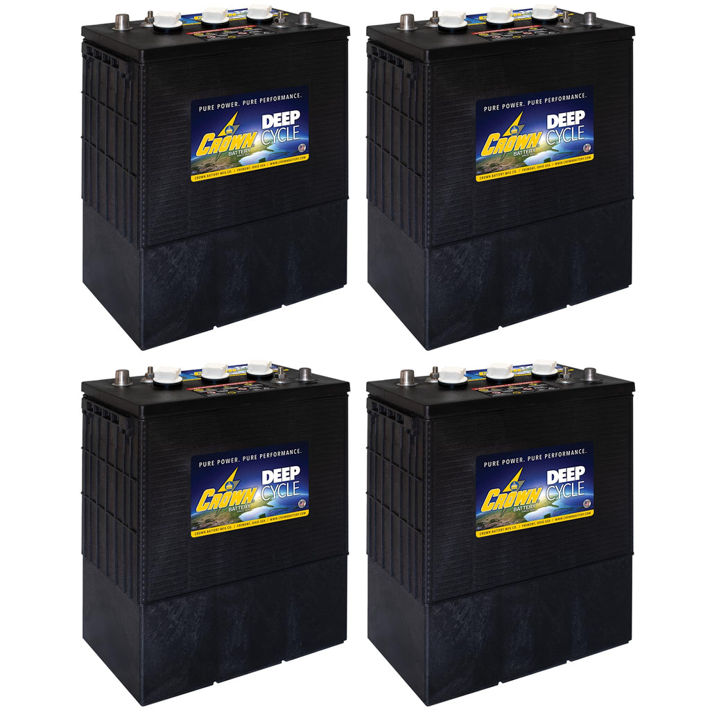 6V 370Ah Deep Cycle Flooded Lead Acid Battery Pack of 4 F166