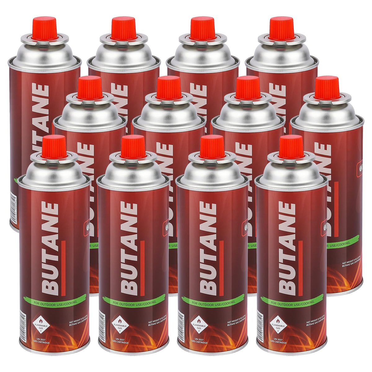 12 Pack 8oz Butane Fuel Cylinders D251827