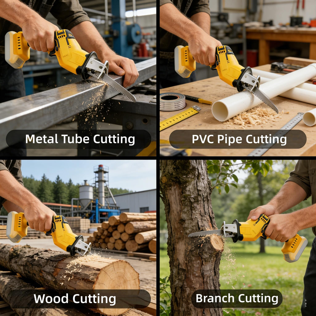 Cordless Reciprocating Saw 0-3500 SPM Variable Speed with 4 Blades Kit L21184