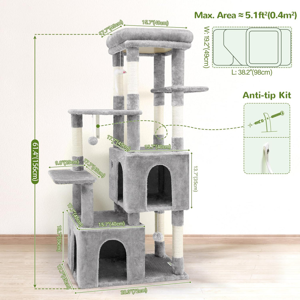 Light Grey Cat Tree N910645