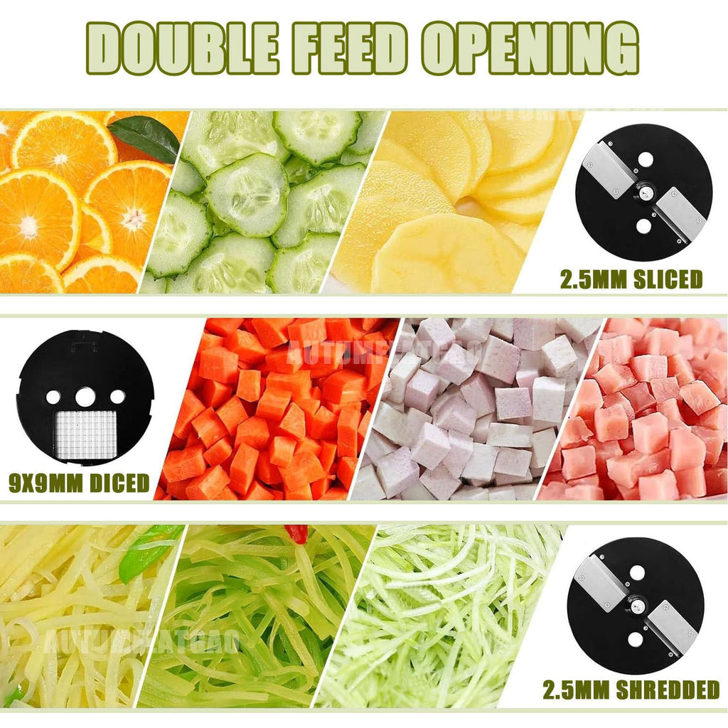 4 in 1 Electric Vegetable Chopper with 4 Stainless Steel Blades F329279
