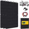 300 Watts 12 Volts ETFE Flexible Monocrystalline Solar Panels with 30A MPPT Charge Controller L9063