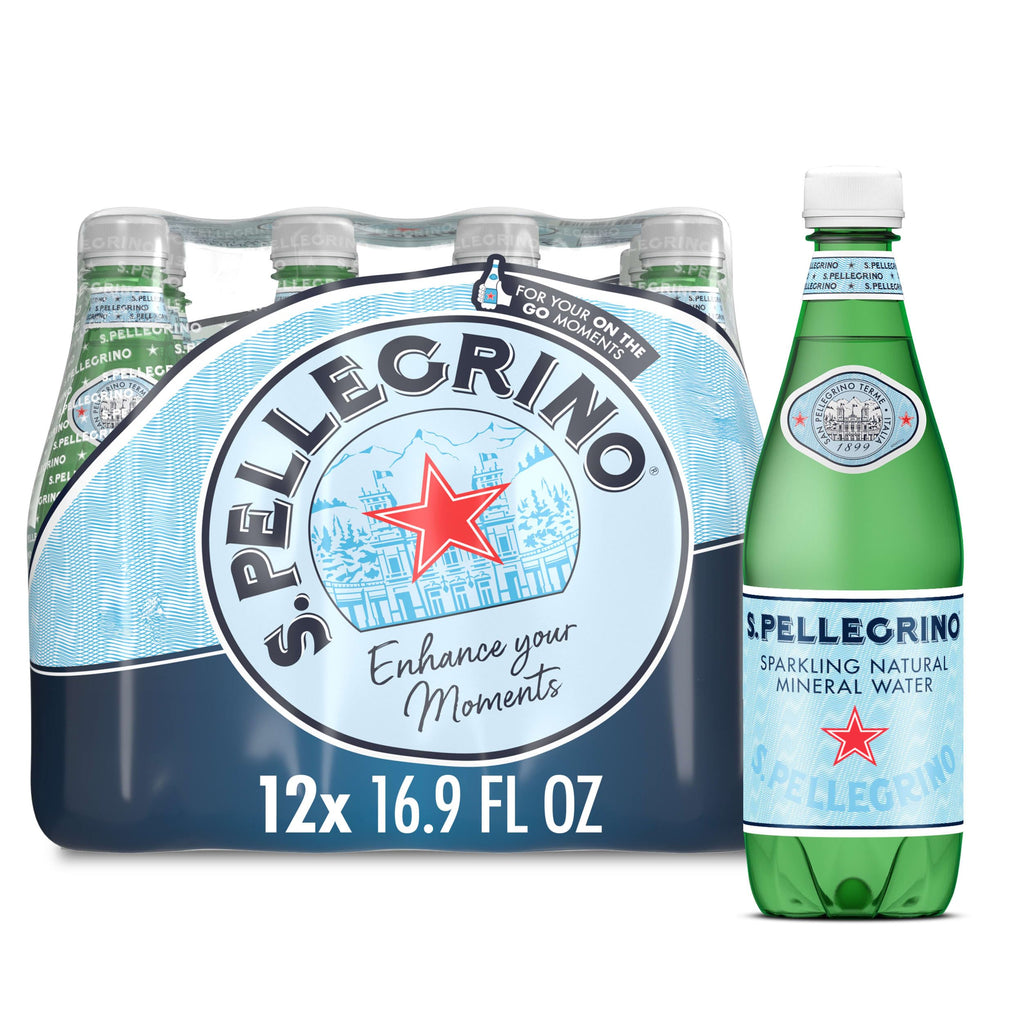 Sparkling Natural Mineral Water 16.9 Fl Oz Pack of 12 H972034