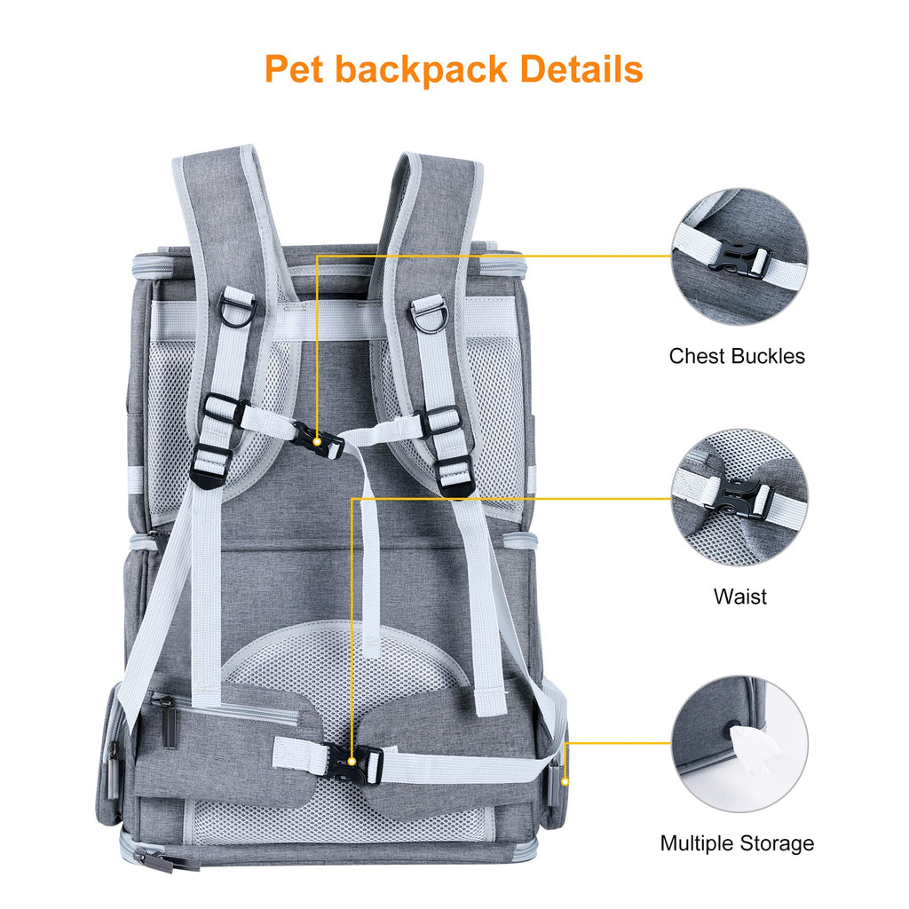 Double Compartment Pet Carrier Backpack R556
