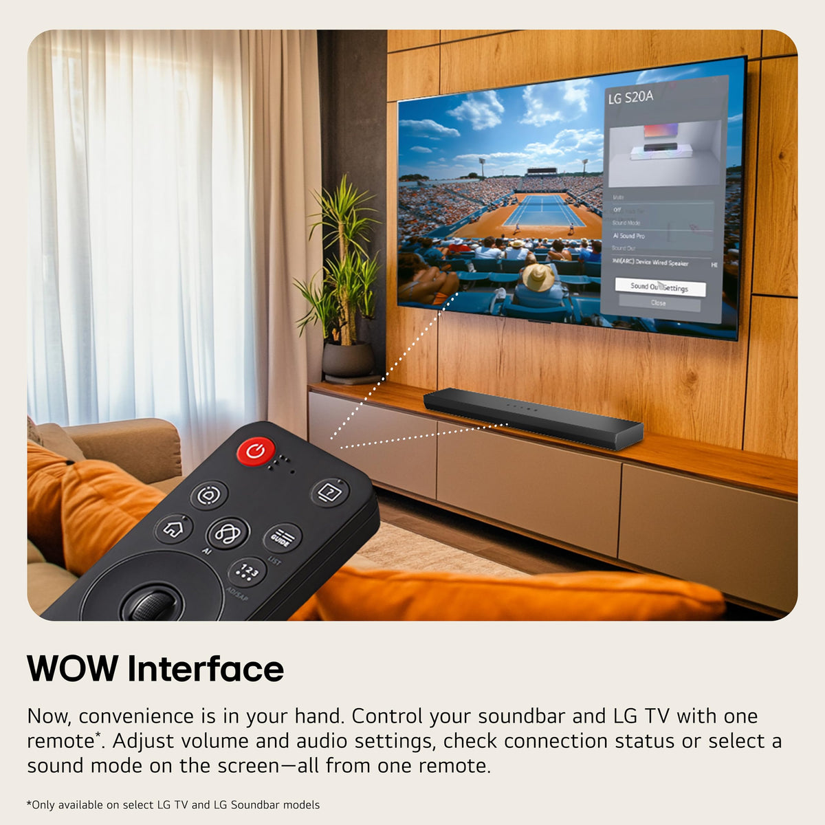4.1 ch. Home Theater Soundbar with Rear Surround Speakers and Wireless Subwoofer K434502