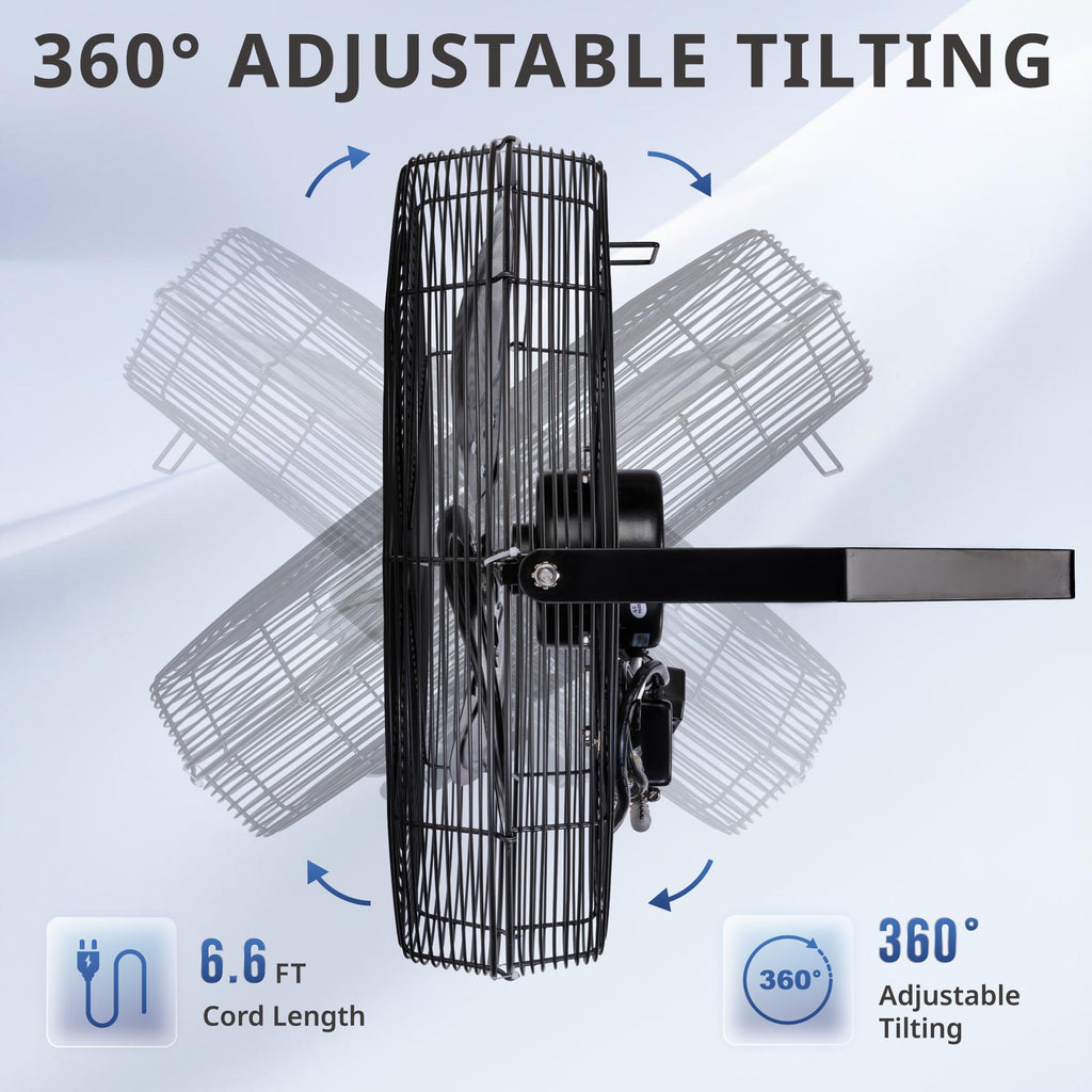 20-Inch High Velocity Outdoor Wall Fan D2209