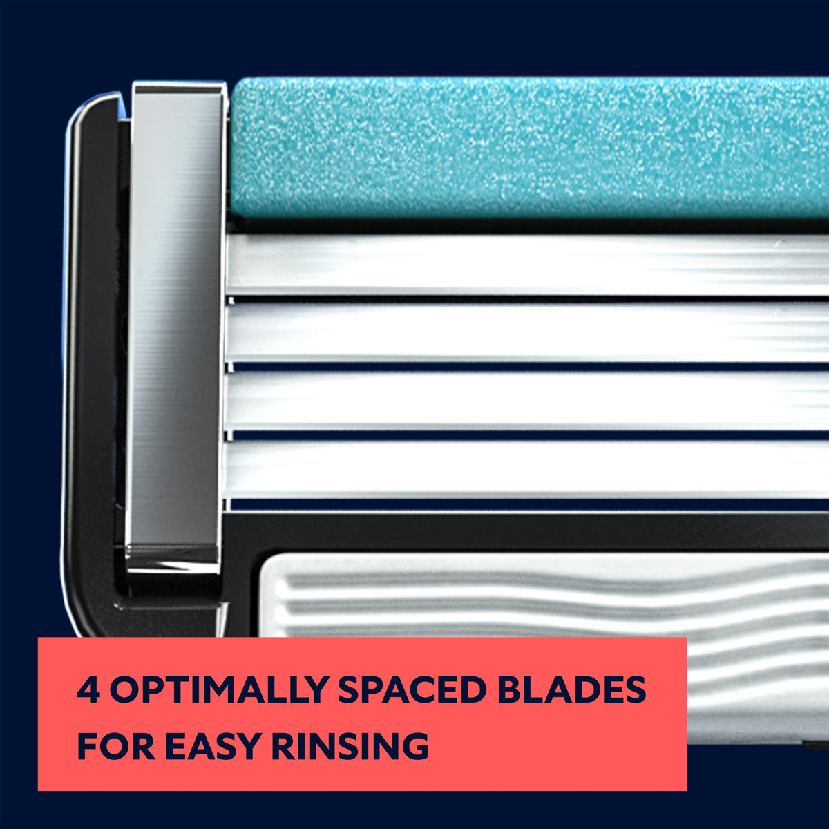 4 Blade Razor Refill Cartridges 8 Count and Shaving Kit K3291