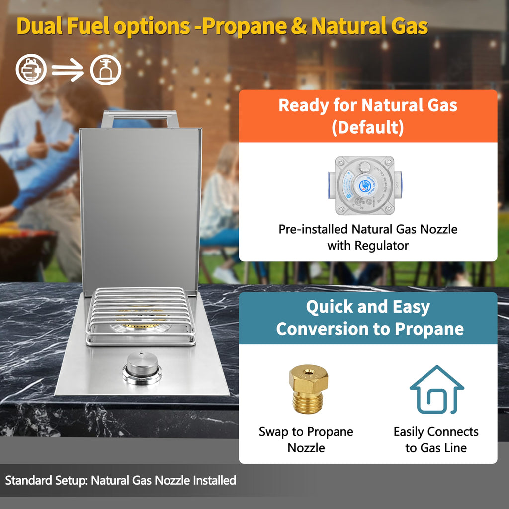 Built-in Single Side Burner O34246