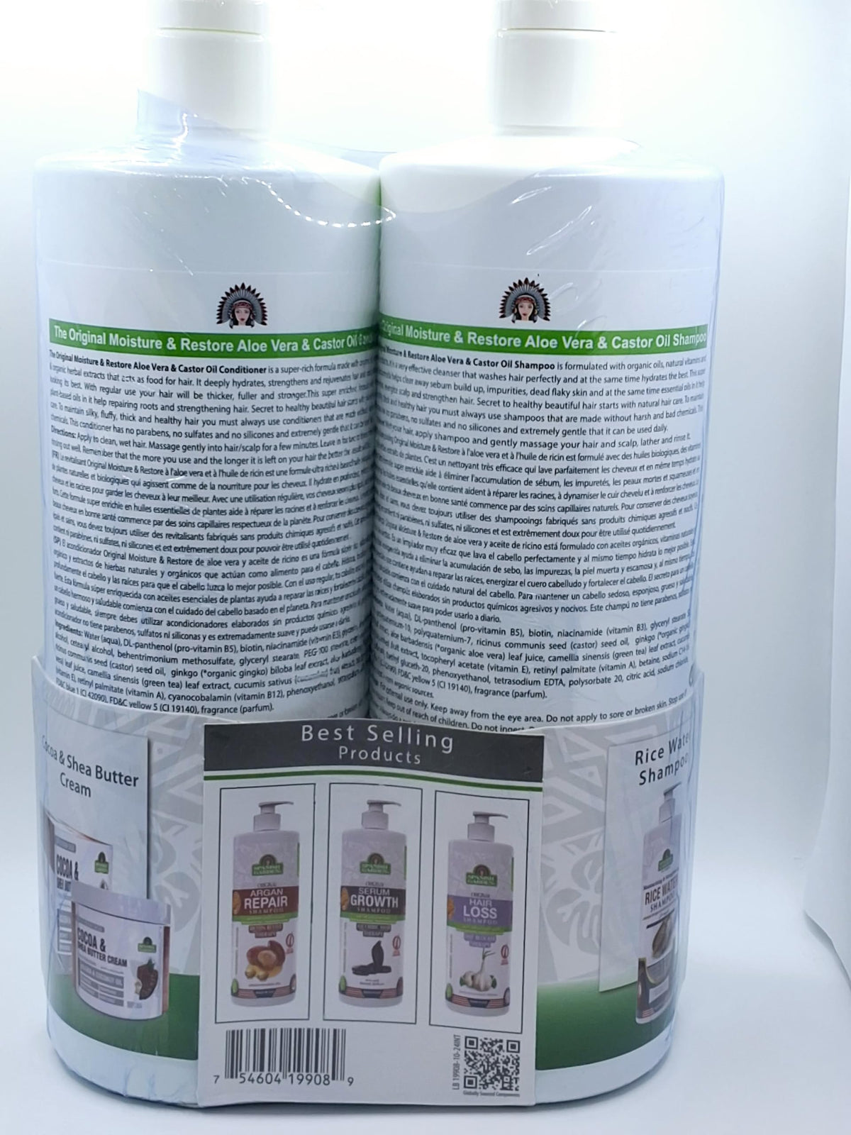 Aloe Vera & Castor Oil Shampoo and Conditioner Set B5419