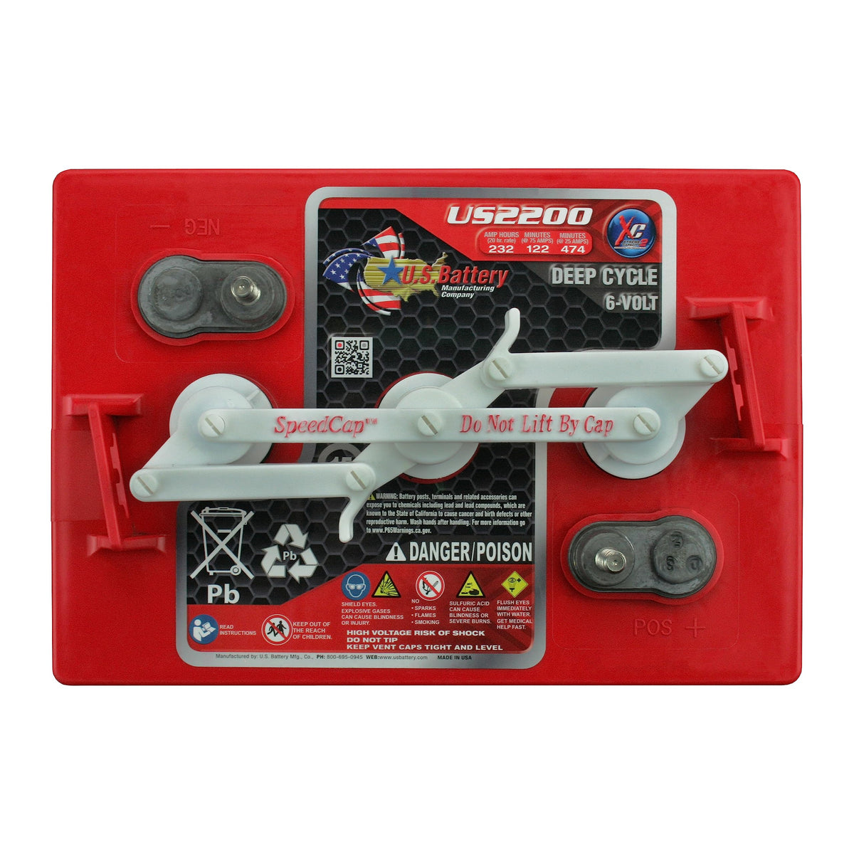 6 Volt 232 Amp Hours GC2 4 Pack A22793