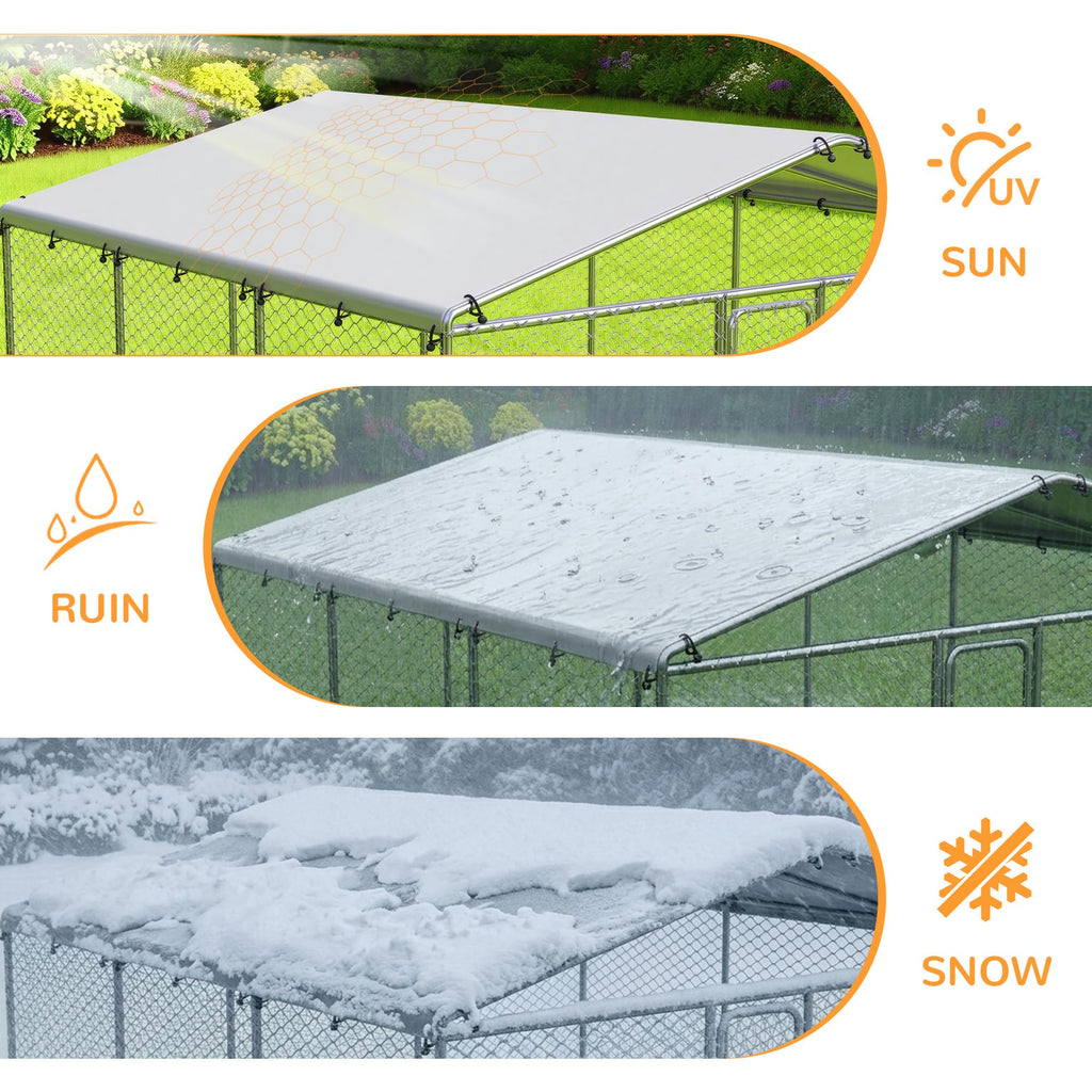 10x10 ft Heavy Duty Outdoor Dog Kennel G734