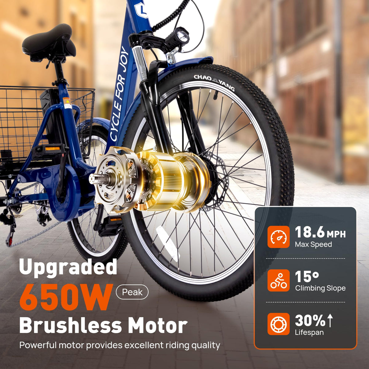3 Wheel Electric Tricycle E14746