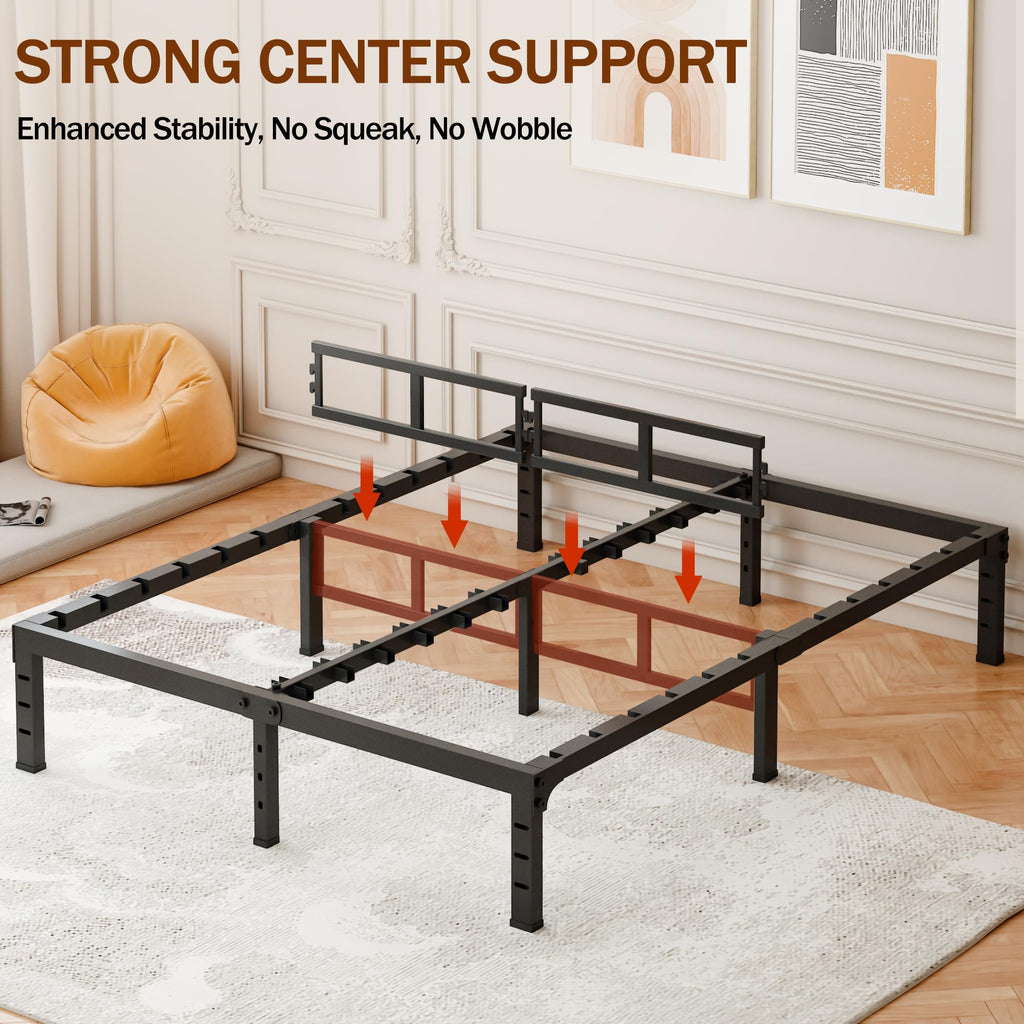 16 Inch Heavy Duty Metal Platform Bed Frame Full Size X739