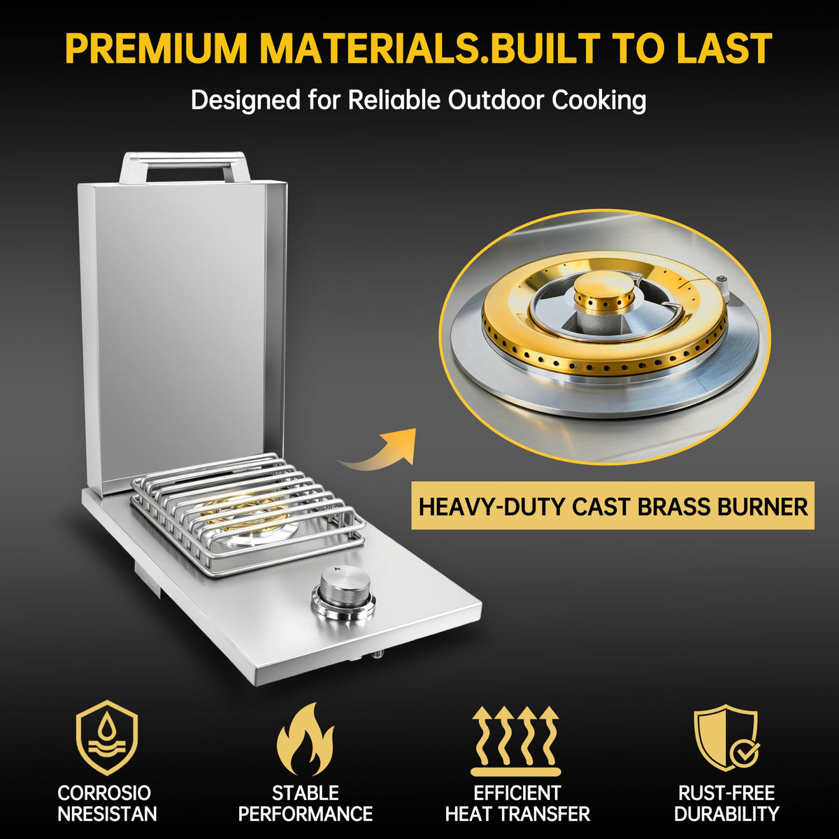 Built-in Single Side Burner O34246