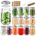 16 oz Mason Jars with Lids and Bands, 15 Pack T345