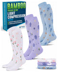 Bamboo Viscose 8-15 mmHg Knee High Compression Socks 3 Pairs W44320