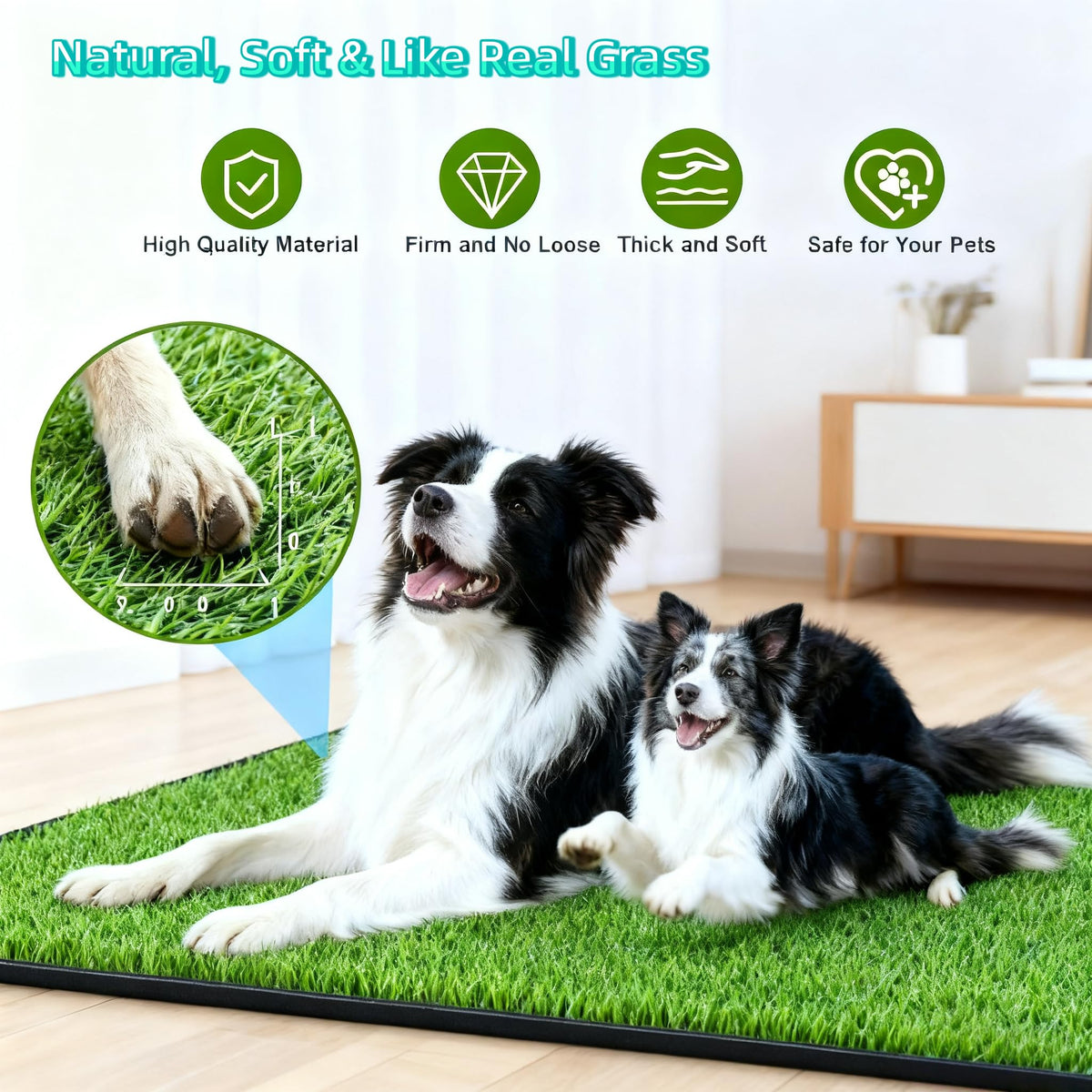 30''X20'' Artificial Turf Dog Grass Pad with Tray Z90189
