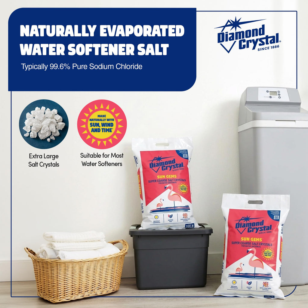 4 Pack Super Coarse Water Softener Salt, 40 Pounds M81182