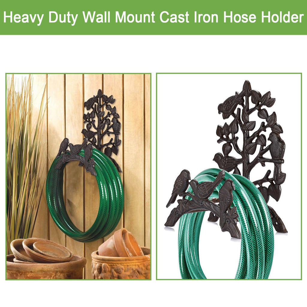 Cast Iron Wall Mount Garden Hose Holder B42996
