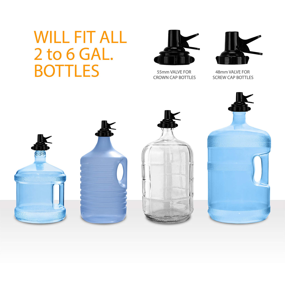 3-5 Gallon Water Jug Stand and 2 Dispenser Valves S476270