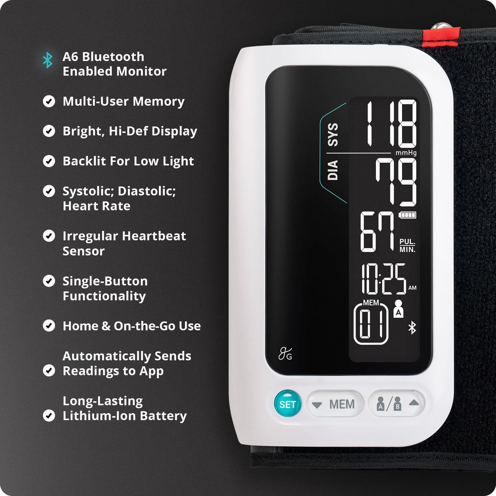 Bluetooth Blood Pressure Monitor with Upper Arm Cuff C352