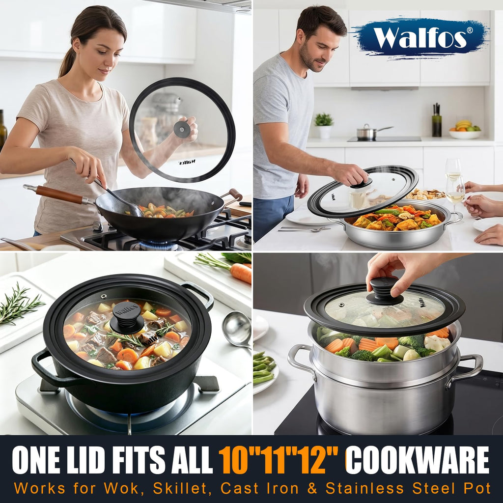 Tempered Glass Universal Lid for Pots, Pans and Skillets P98548