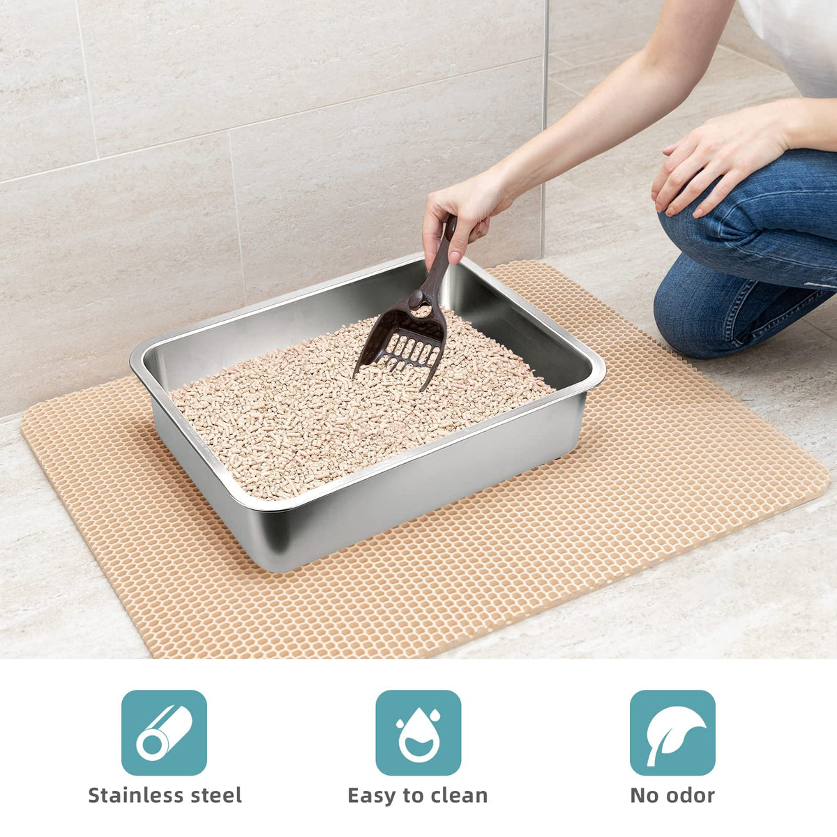 Stainless Steel Litter Box Z105223