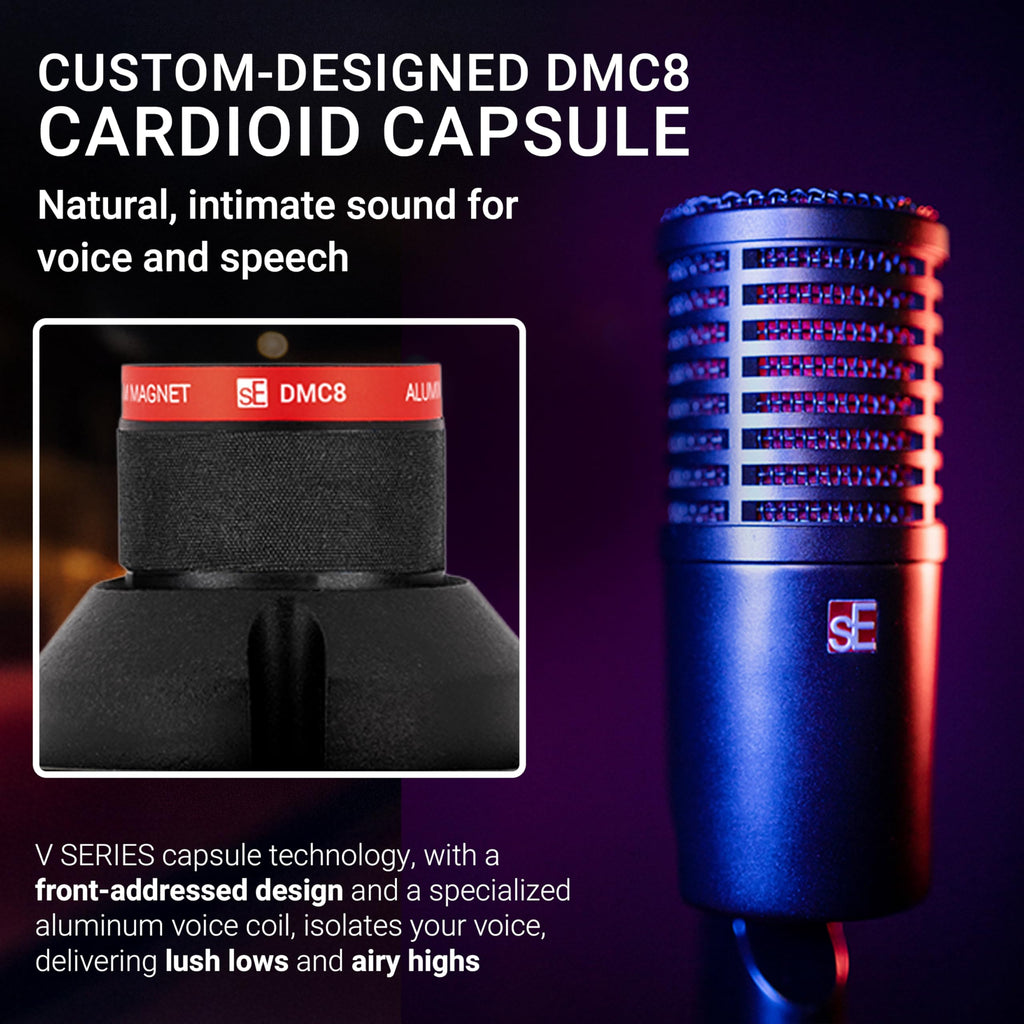 Dynamic Microphone with Built-in Preamp, Shockmount & Pop Filter U9989