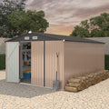 10X14 Ft Galvanized Steel Metal Storage Shed B7728