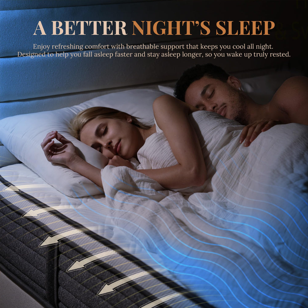 Full Size 10 Inch Hybrid Mattress A48240