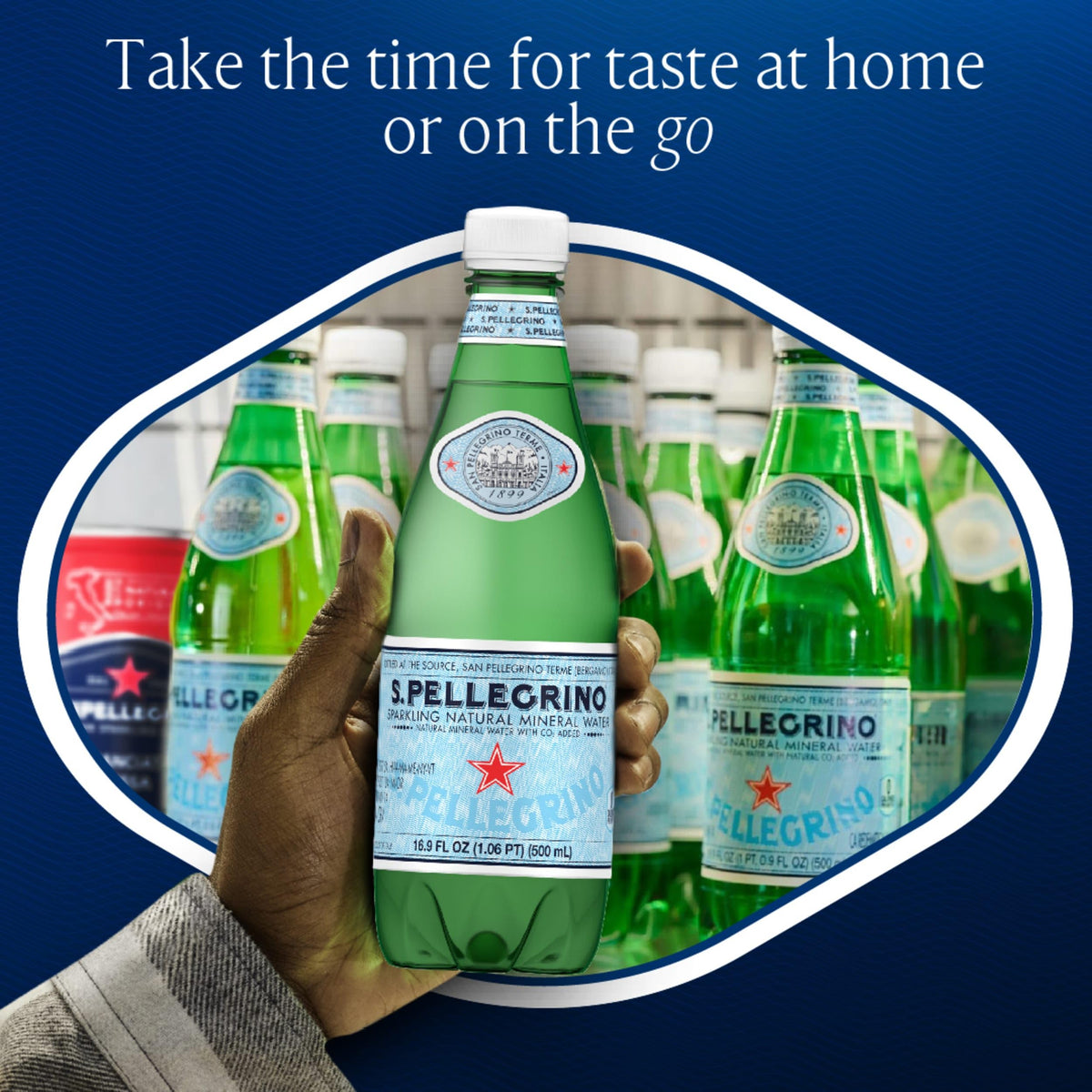 Sparkling Natural Mineral Water 16.9 Fl Oz Pack of 12 H972034