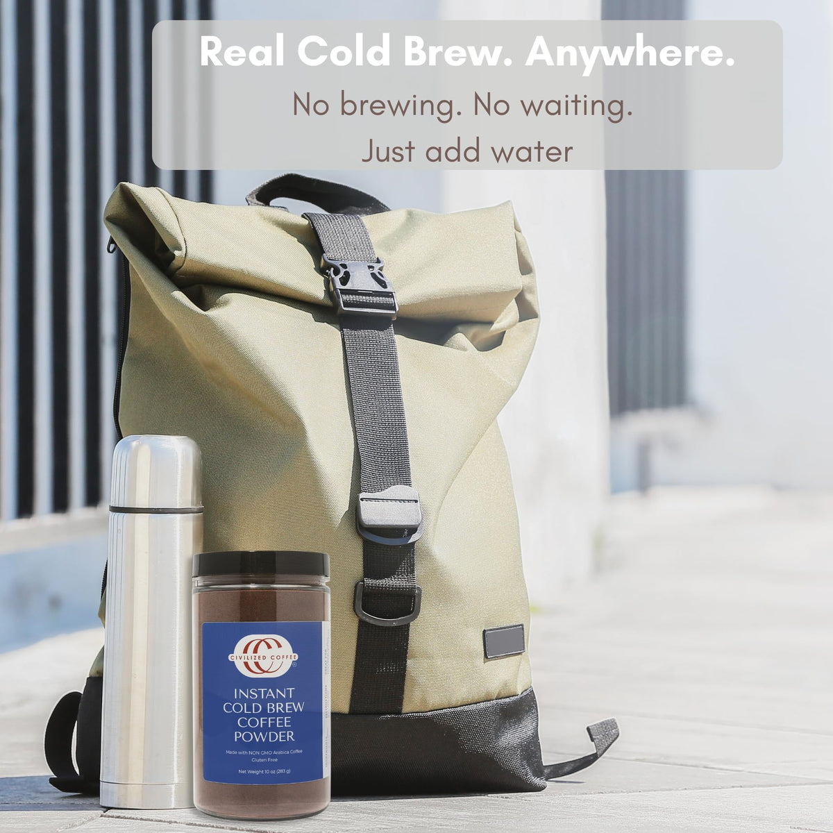Instant Cold Brew Coffee Powder, 10 oz D7588