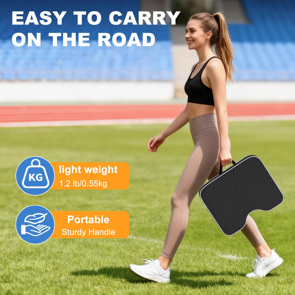 2 Pack Extra Thick Portable Bleacher Seat Cushions with Memory Foam P3040
