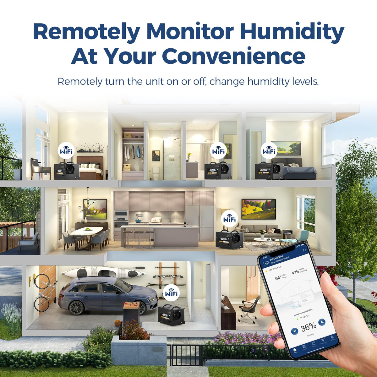 120 Pints Wi-Fi Dehumidifier with Pump H99144