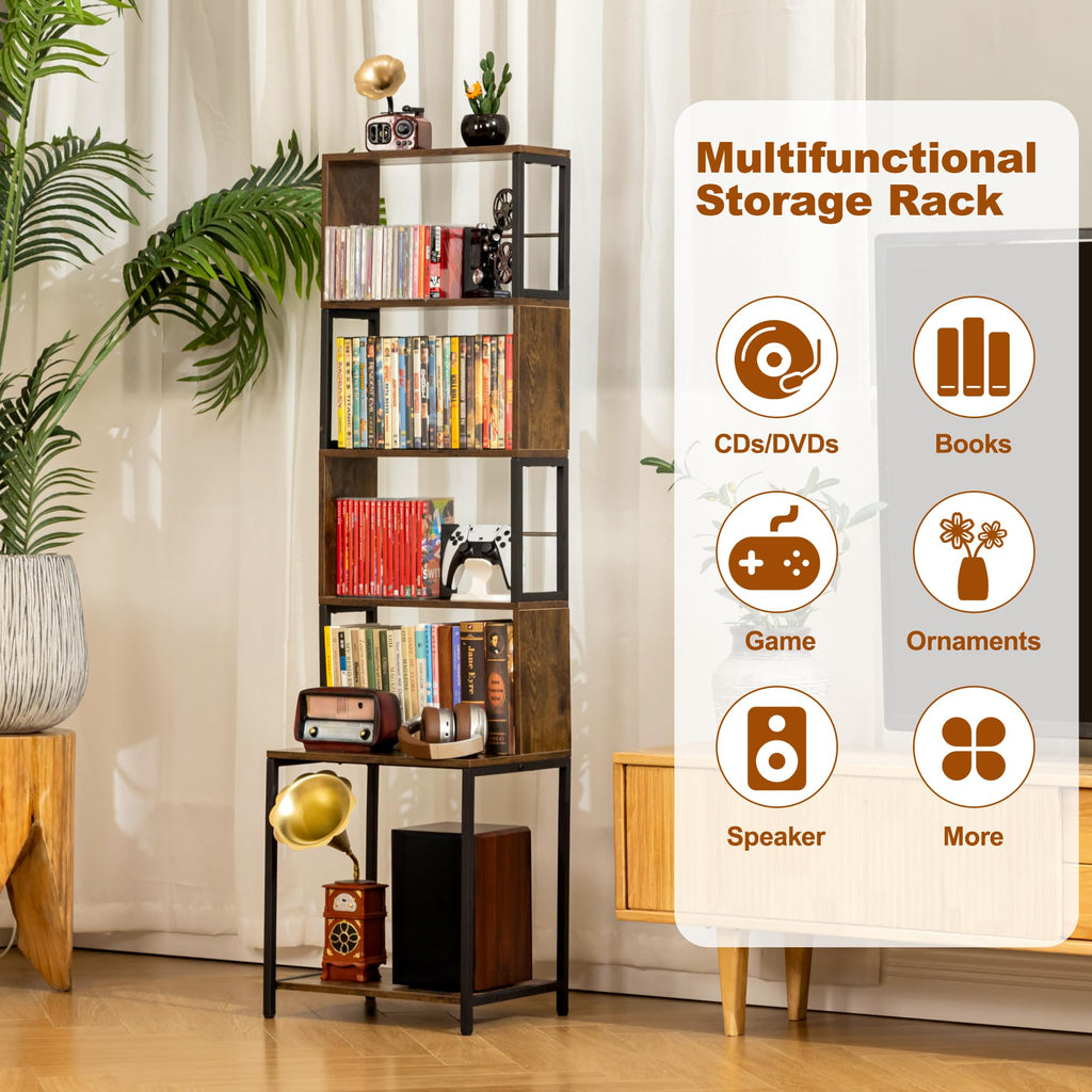 6-Tier CD DVD Storage Rack J773225