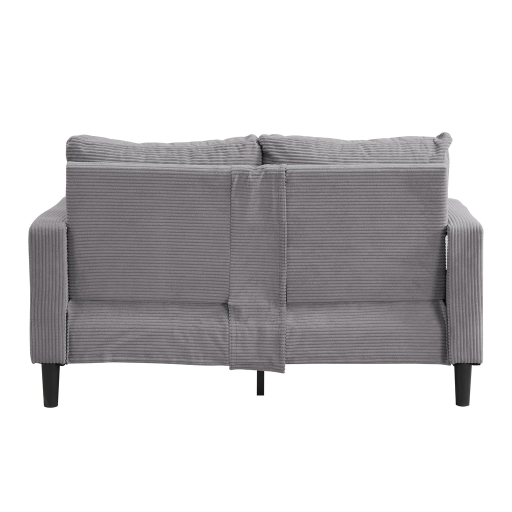 Light Gray Upholstered 2 Seat Loveseat Sofa H134228
