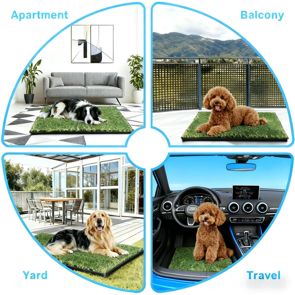 30''X20'' Artificial Turf Dog Grass Pad with Tray Z90189