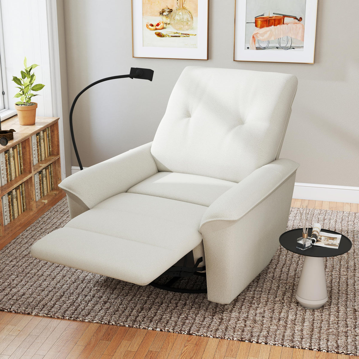 Power Swivel Rocker Recliner Chair with Phone Holder and USB Ports V338