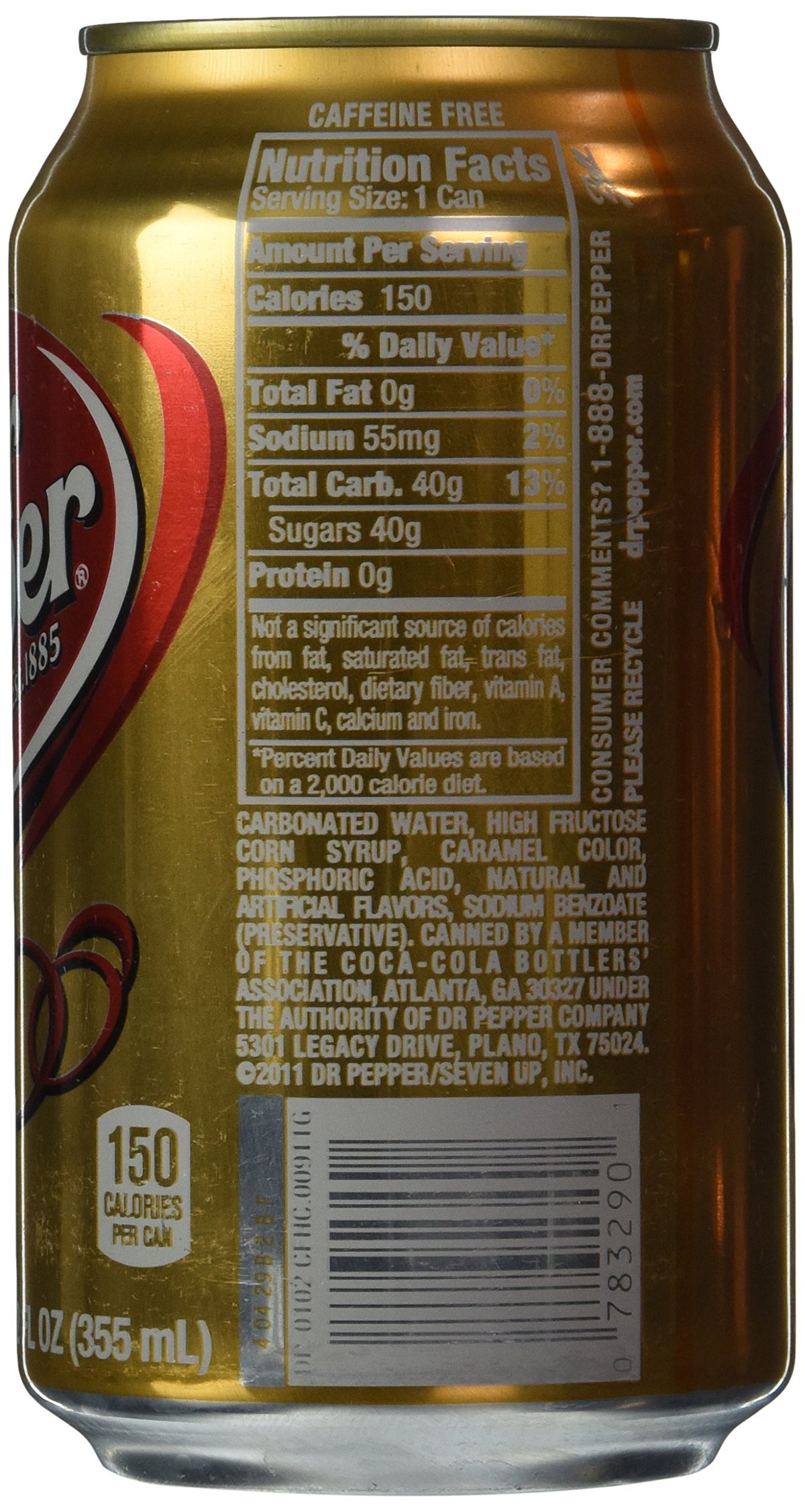 Caffeine Free 12oz Can Pack of 12 Z8263