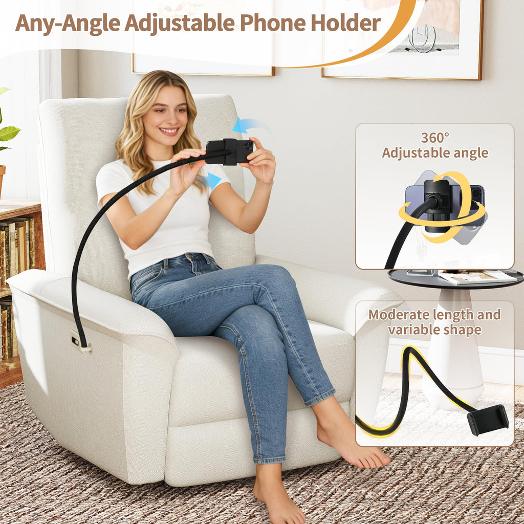 Power Swivel Rocker Recliner Chair with Phone Holder and USB Ports V338