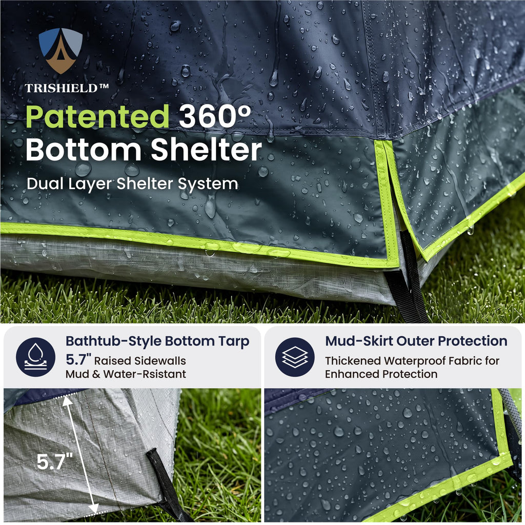 12 Person Camping Tent with Shade Canopy O525