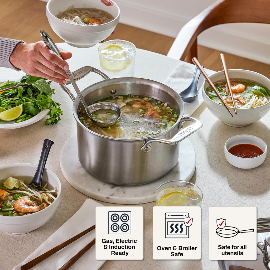 Stainless Steel 4 Qt Soup Pot with Lid Q847