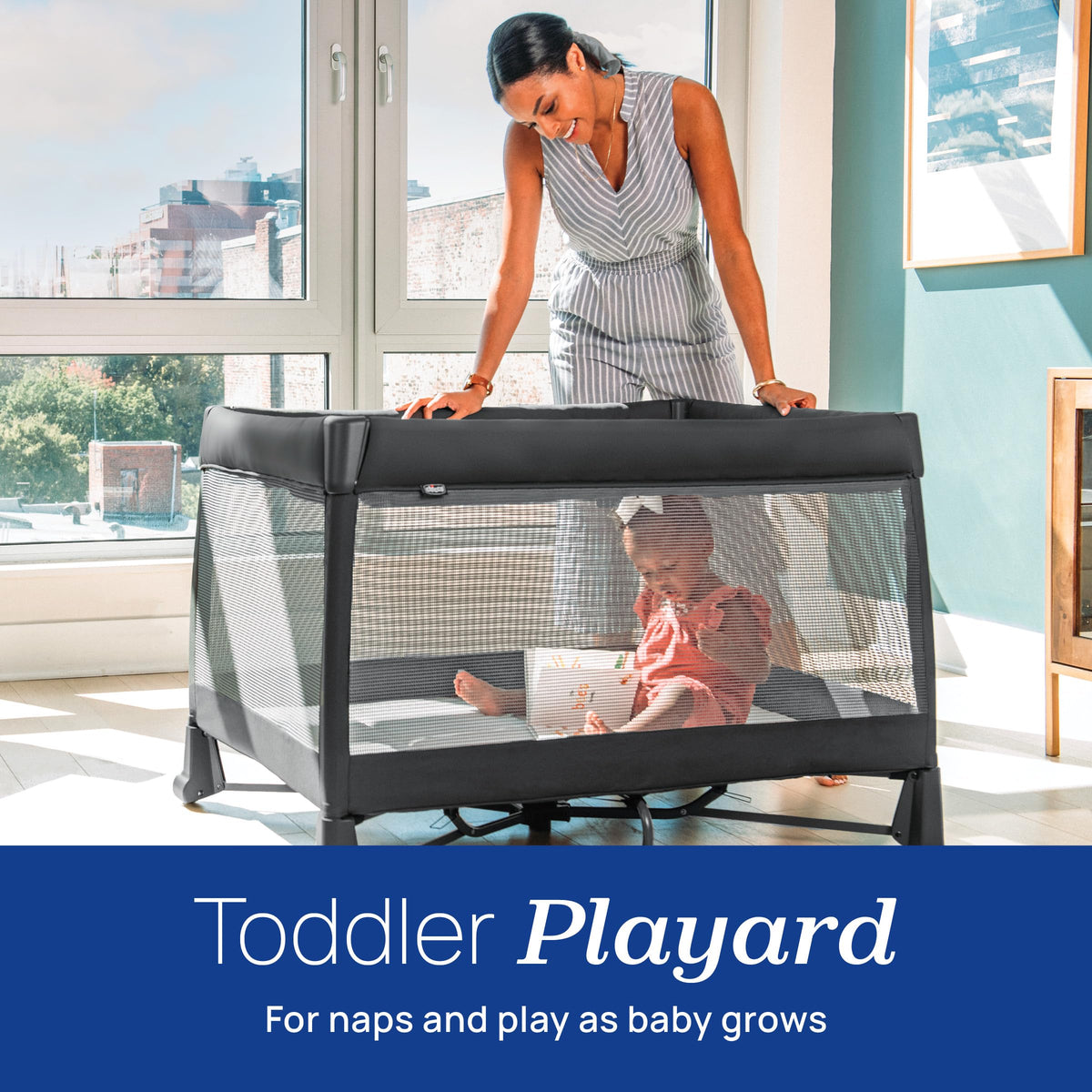 Instant Setup Playard with Bassinet and Carry Bag K447