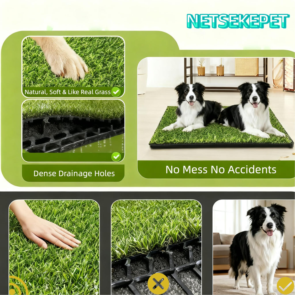 30''X20'' Artificial Turf Dog Grass Pad with Tray Z90189