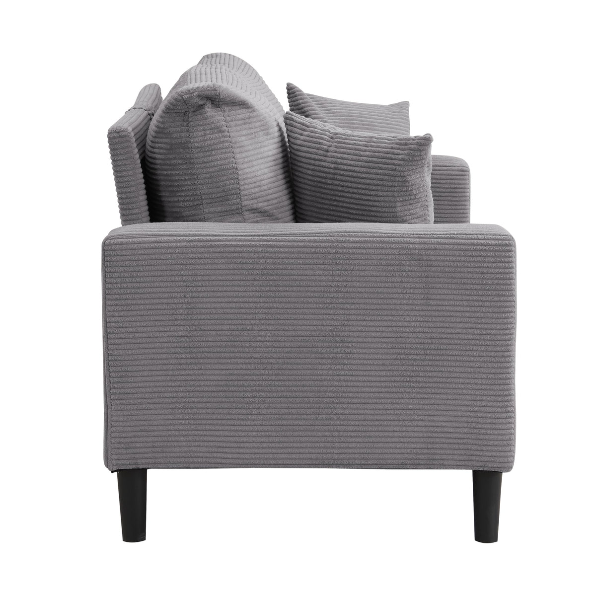 Light Gray Upholstered 2 Seat Loveseat Sofa H134228