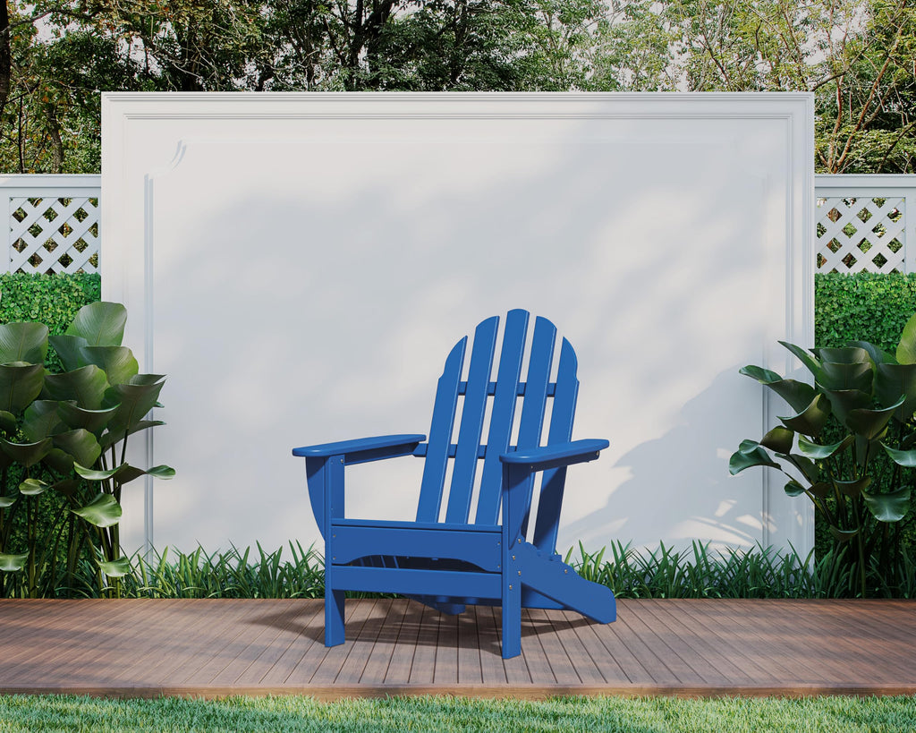 Pacific Blue Outdoor Adirondack Chair V95415