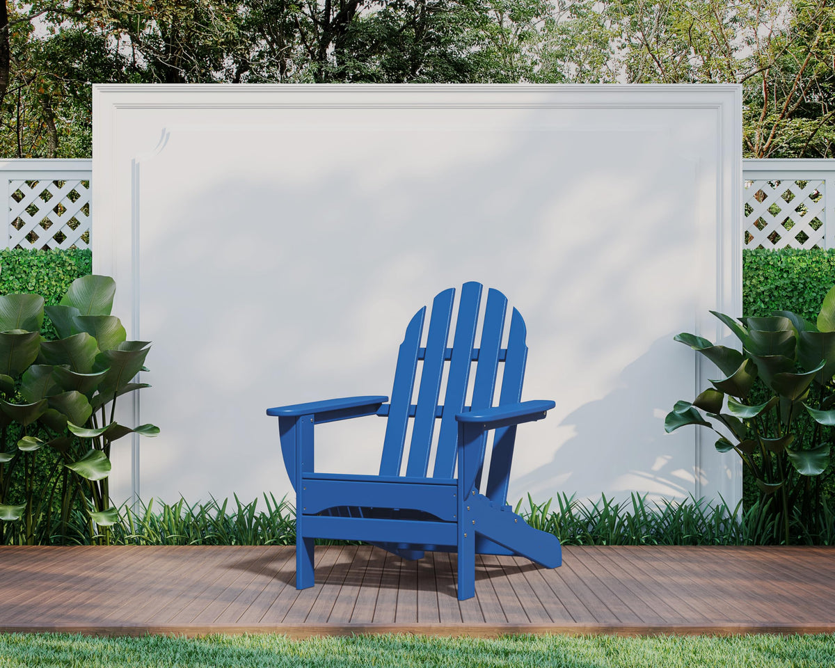 Pacific Blue Outdoor Adirondack Chair V95415